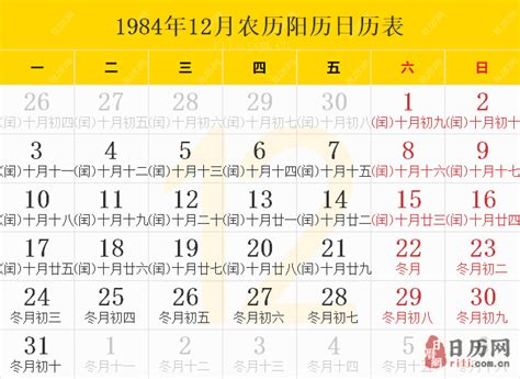 1984年10月2日|1984年农历阳历表,1984年日历表,1984年黄历